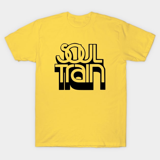 Soul Train Black T-Shirt by Fresh Fly Threads